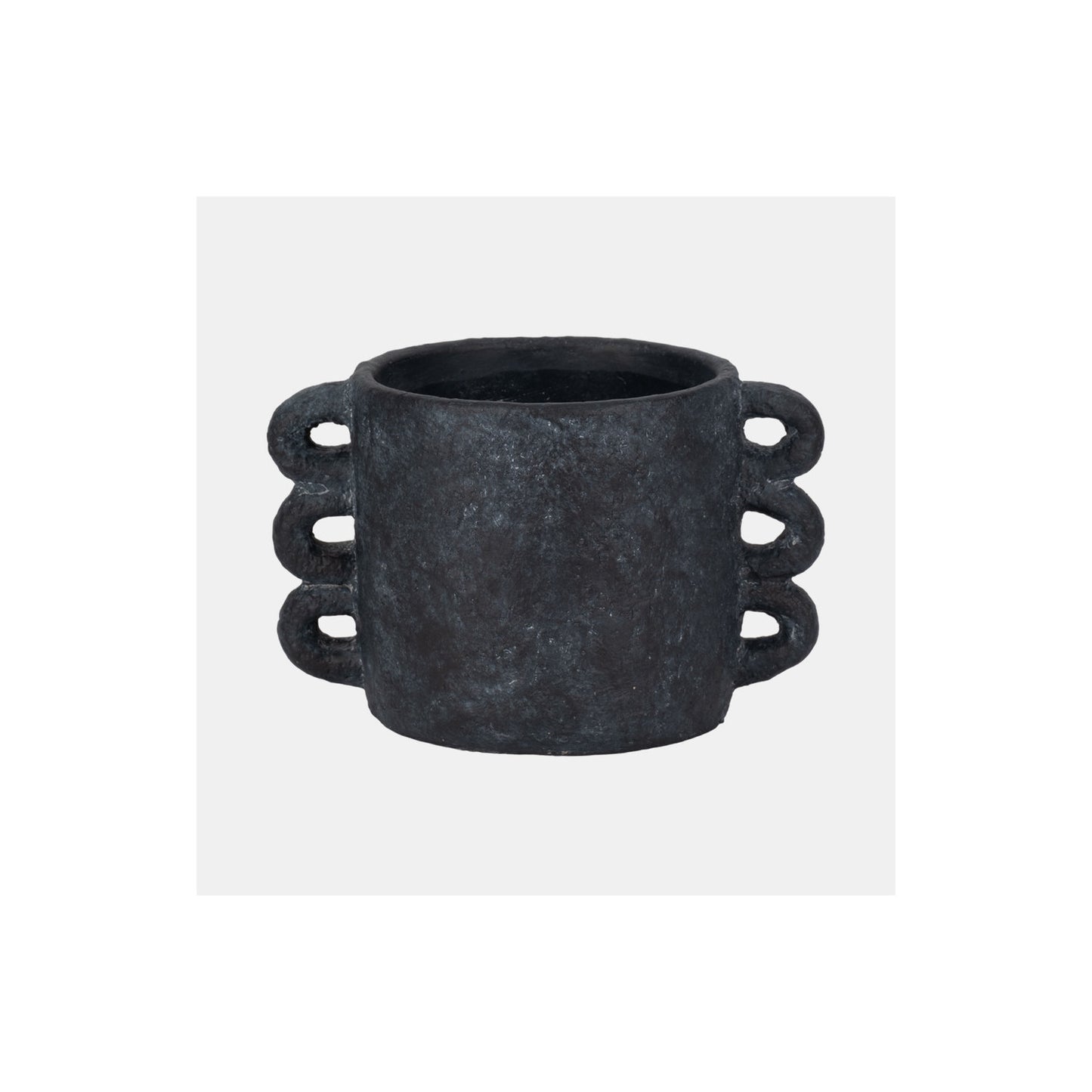 10" ARCH HANDLE PLANTER, BLACK
