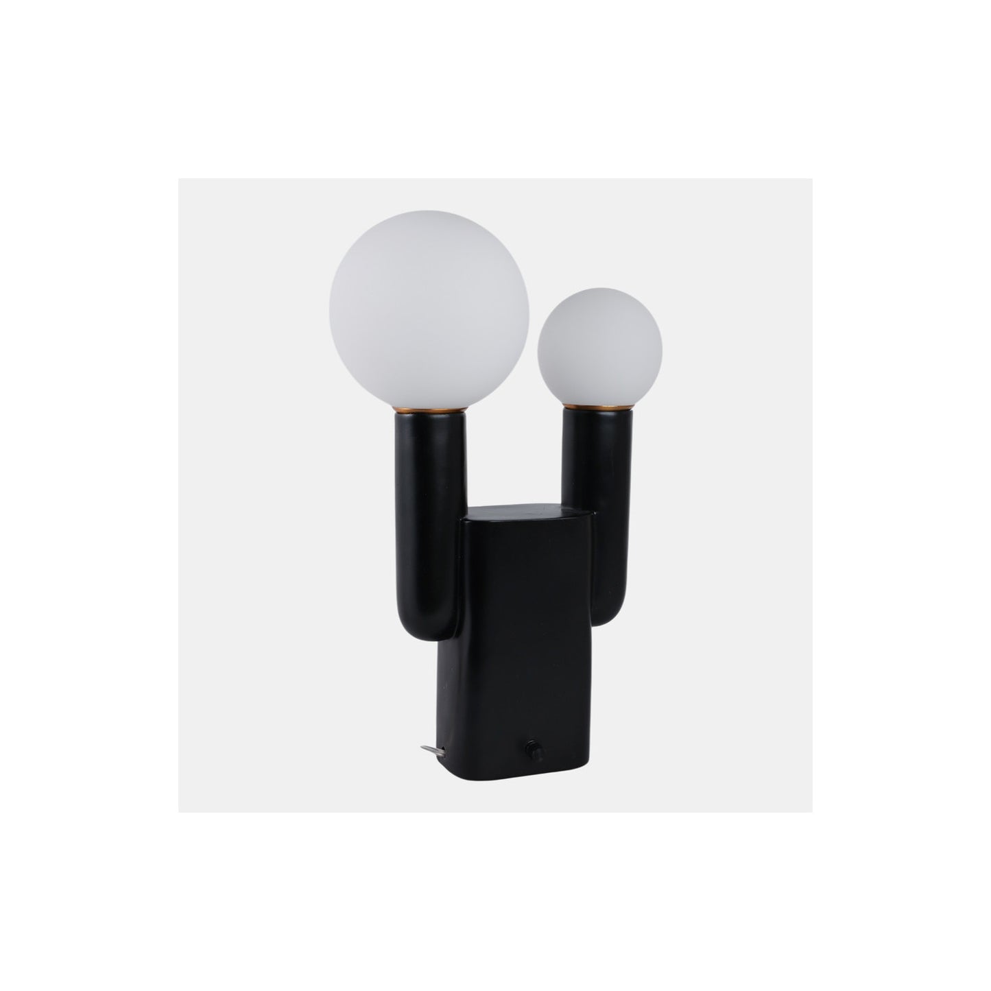 20X12" DOUBLE HEAD TOTEM LAMP WITH BASE SWITCH, BL