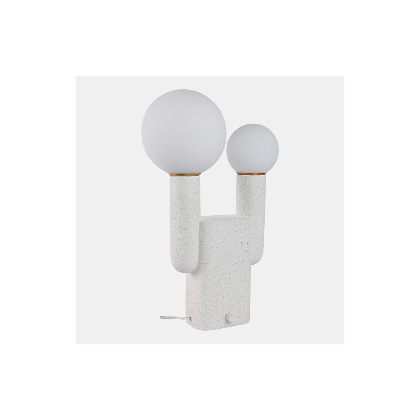 20X12" DOUBLE HEAD TOTEM LAMP WITH BASE SWITCH, WH