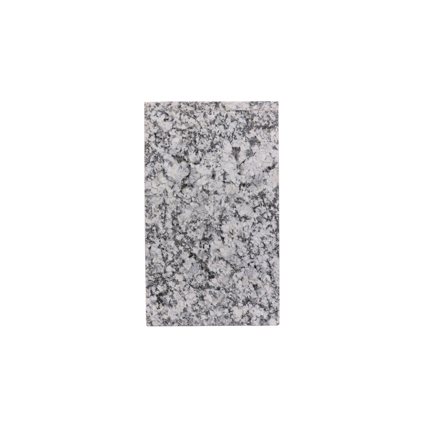 20X12" MARBLE PEDESTAL ACCENT TABLE, WHITE/BLACK