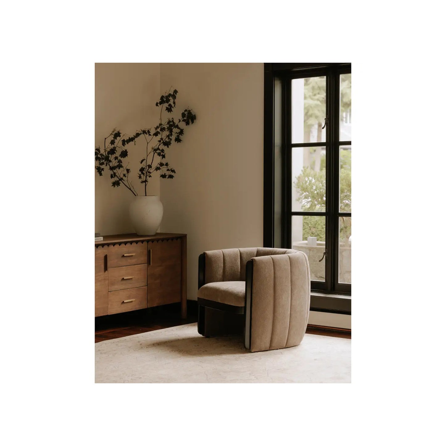 FRANCIS ACCENT CHAIR TAUPE