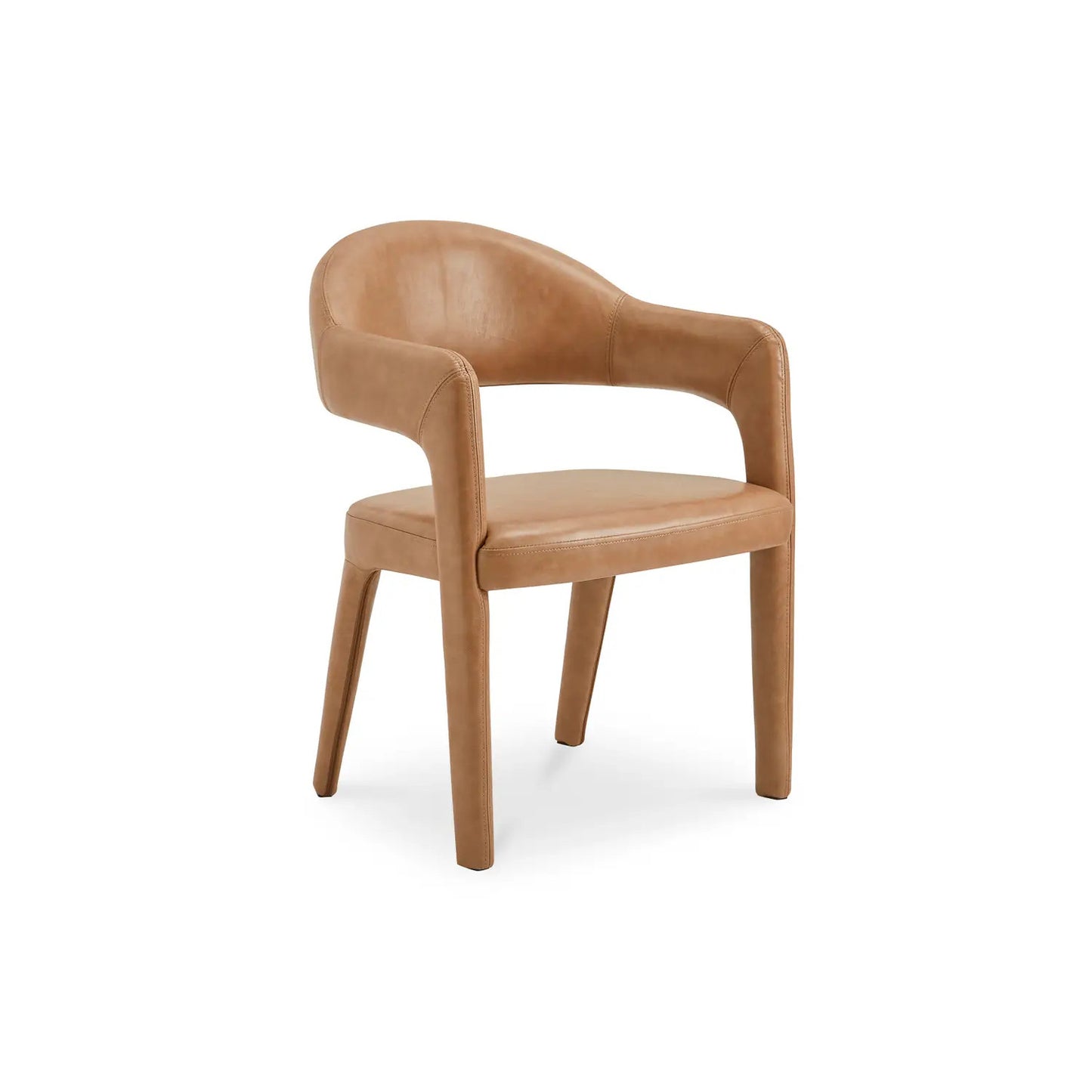 MARTENS DINING CHAIR BROWN LEATHER