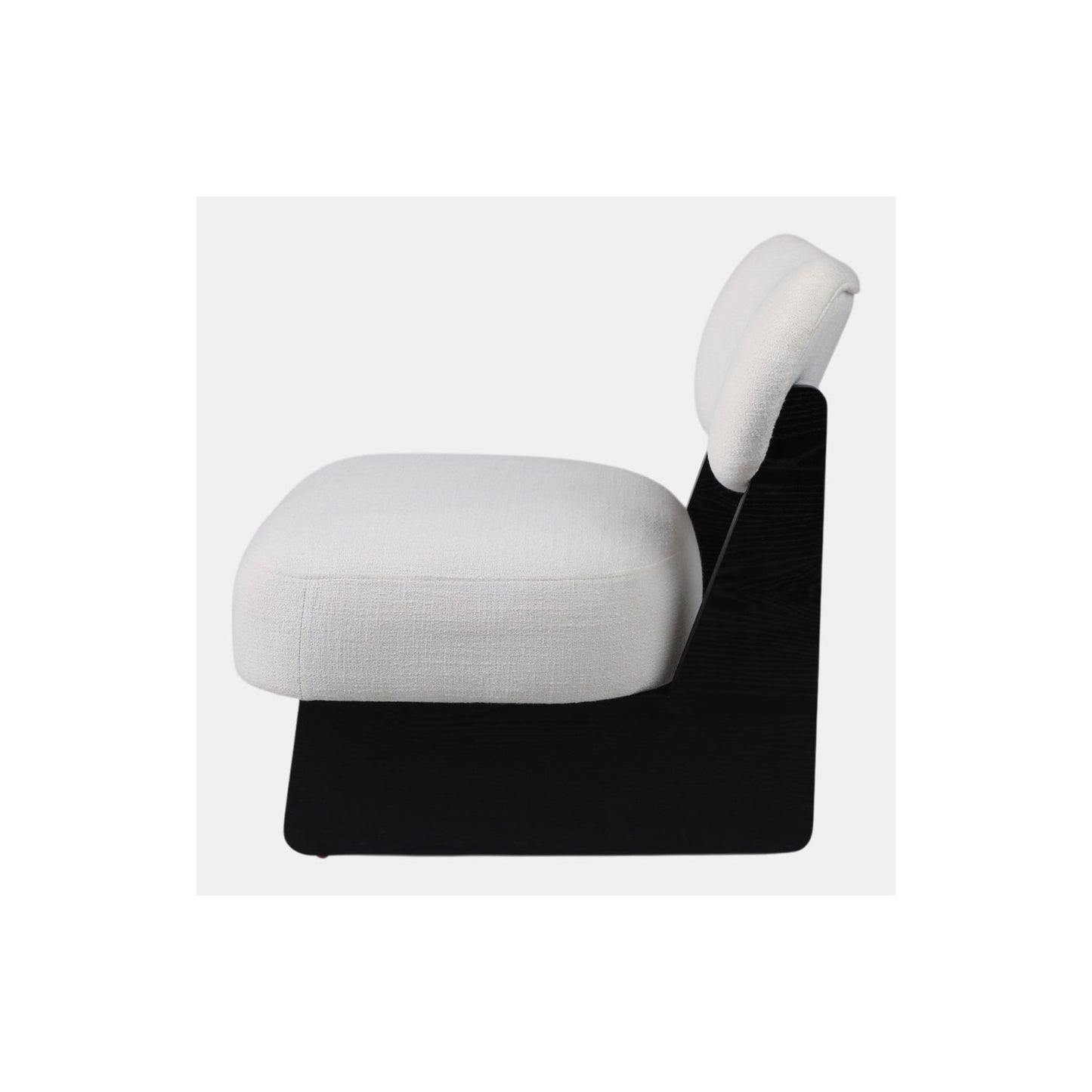 MODERN ACCENT CHAIR, WHITE/BLACK