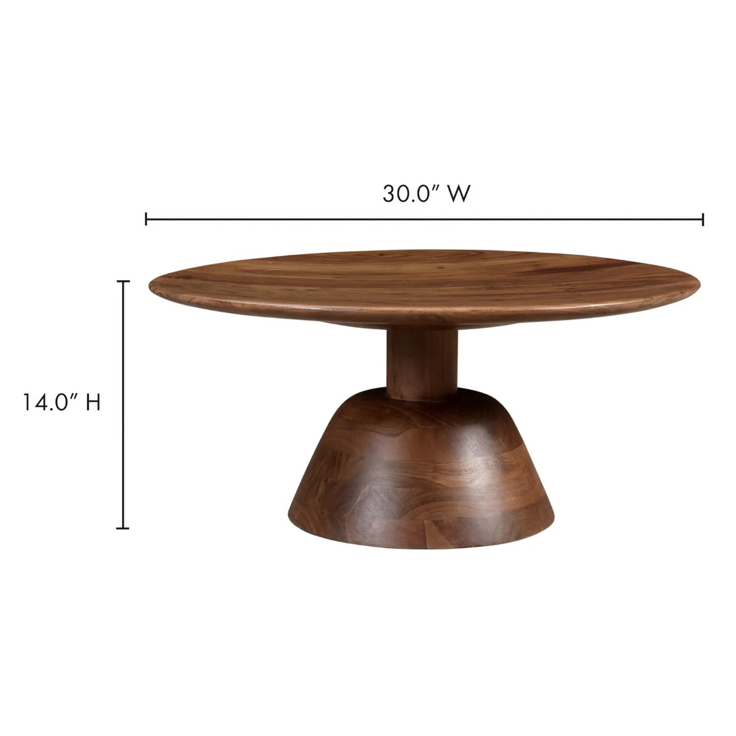 NELS COFFEE TABLE DARK BROWN