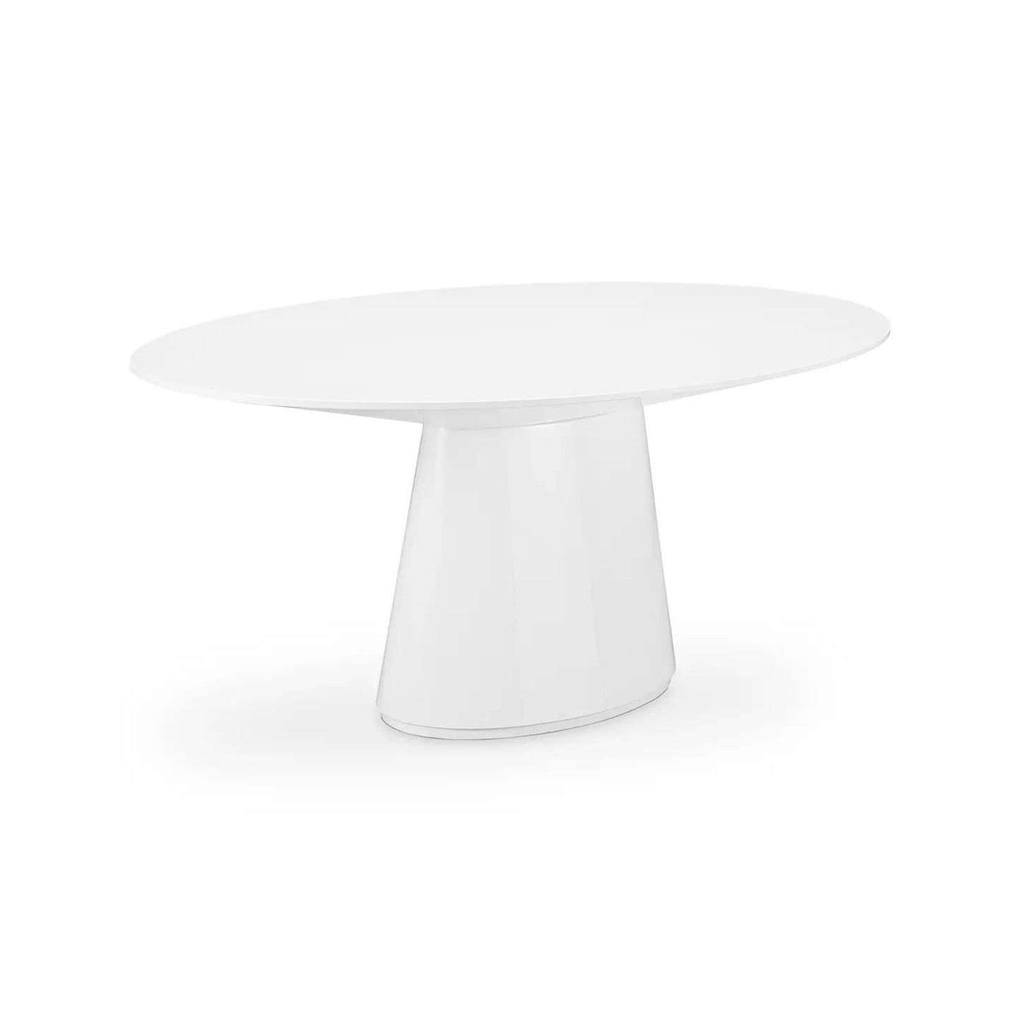 OTAGO OVAL DINING TABLE WHITE