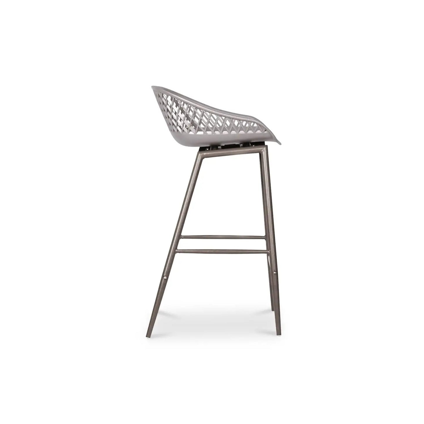 PIAZZA OUTDOOR COUNTER STOOL GREY-SET OF TWO