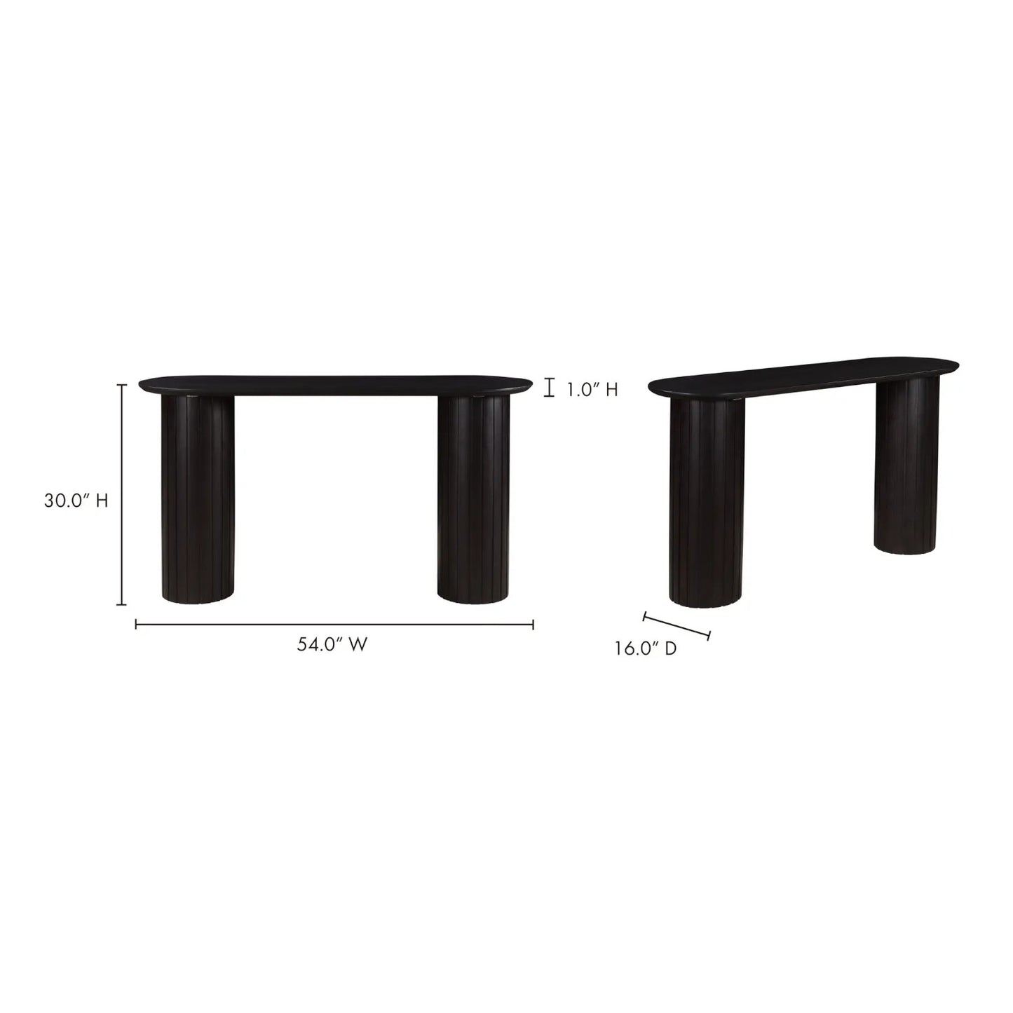 POVERA CONSOLE TABLE BLACK