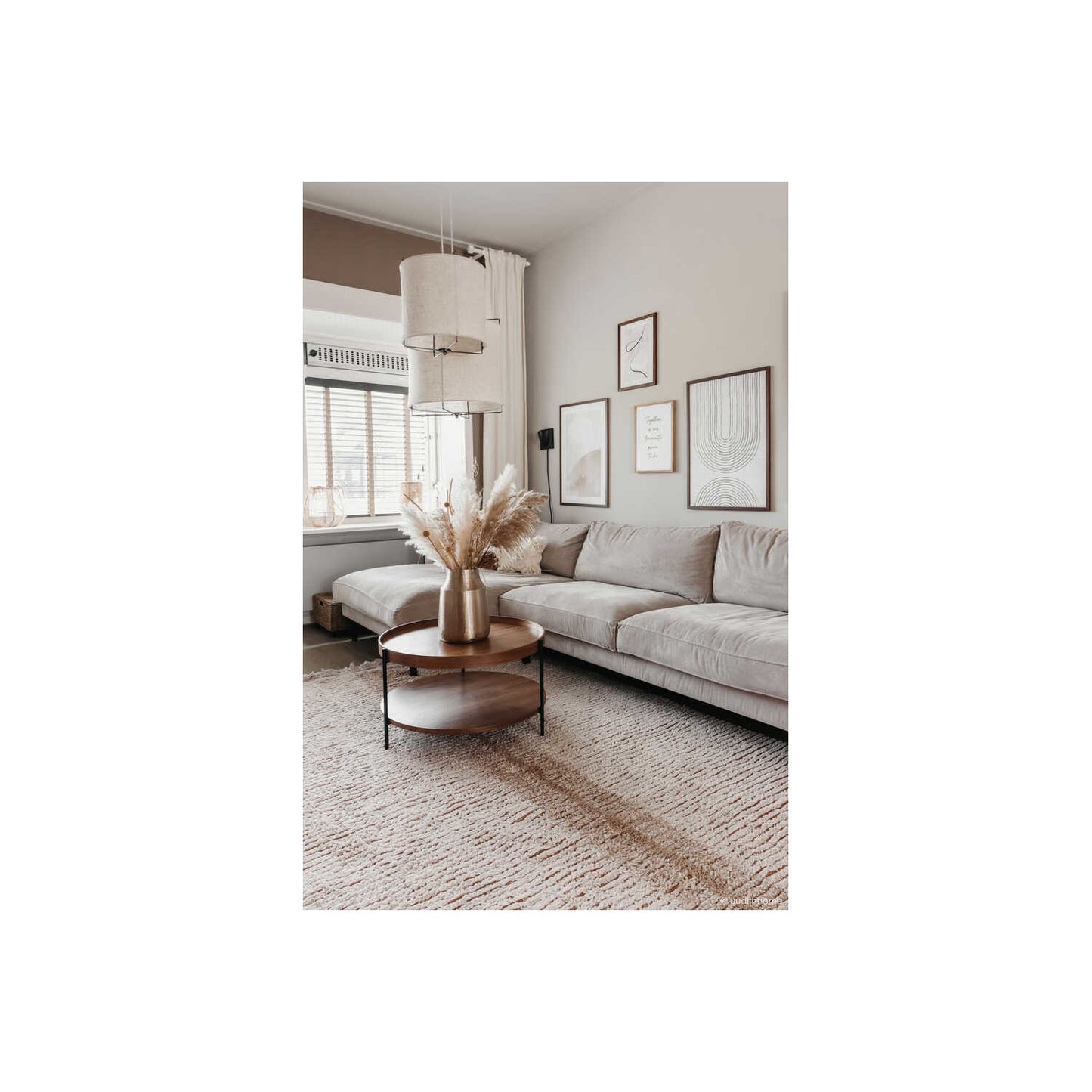 Reversible washable rug Duetto Toffe