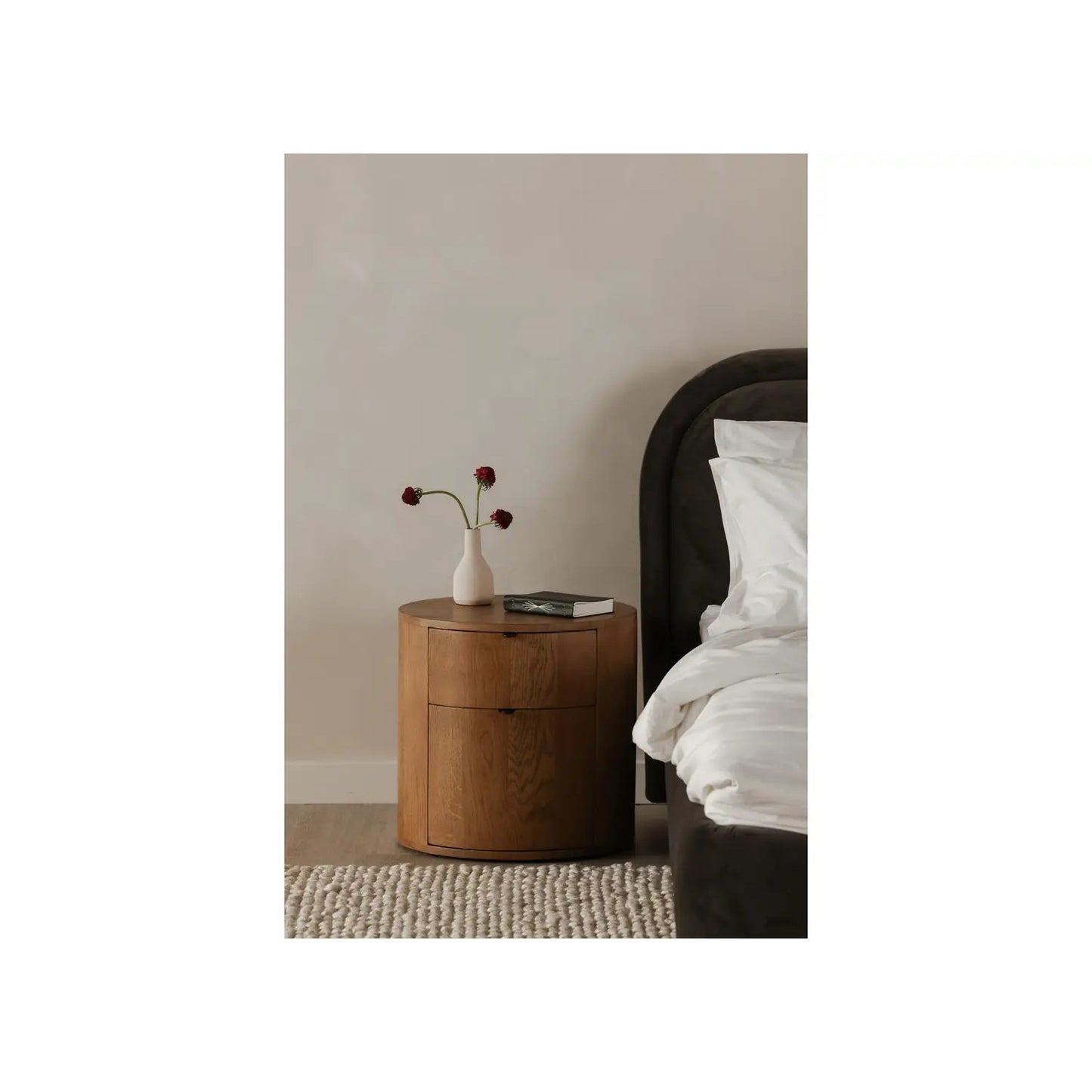 THEO TWO DRAWER NIGHTSTAND NATURAL