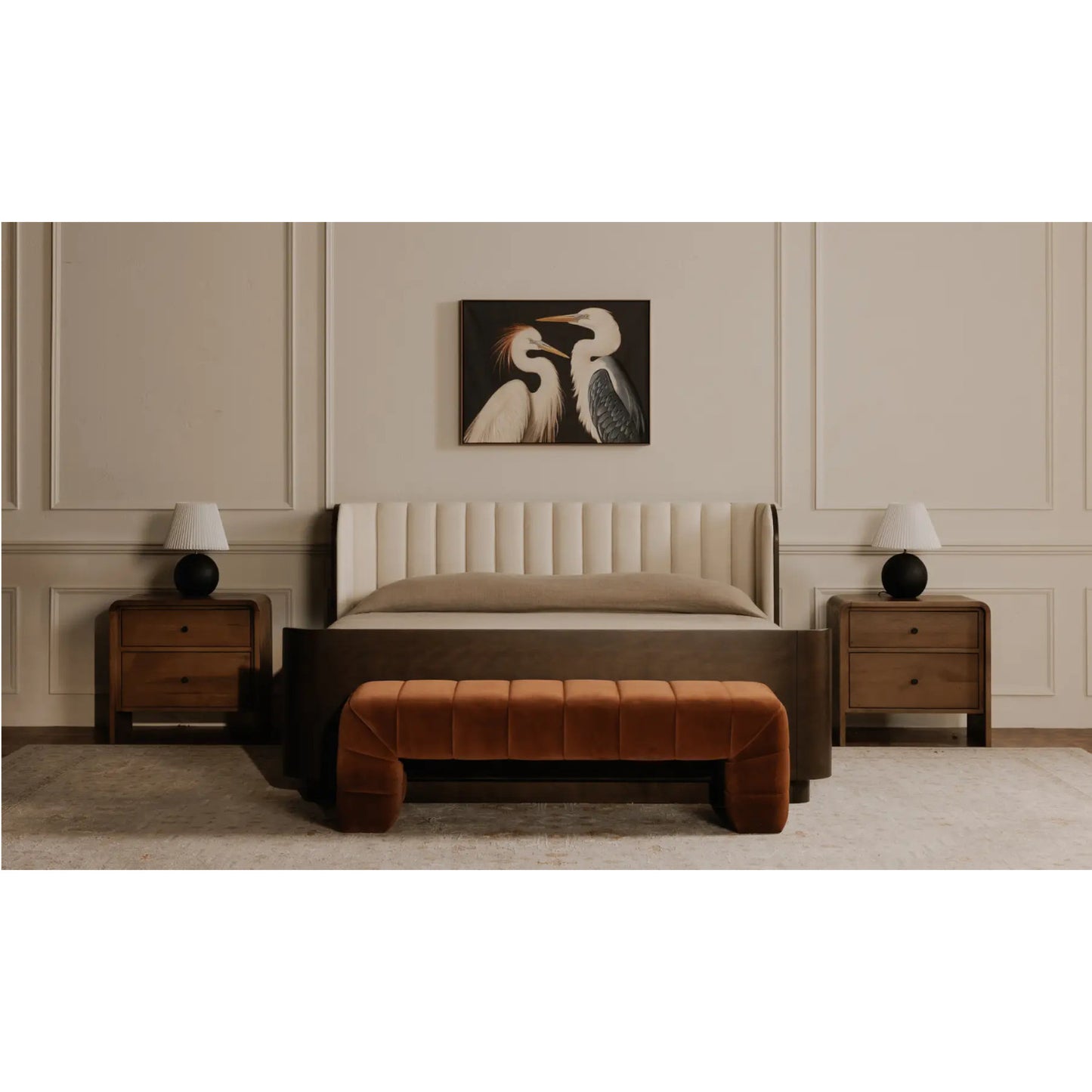 VERITY BENCH WARM BROWN