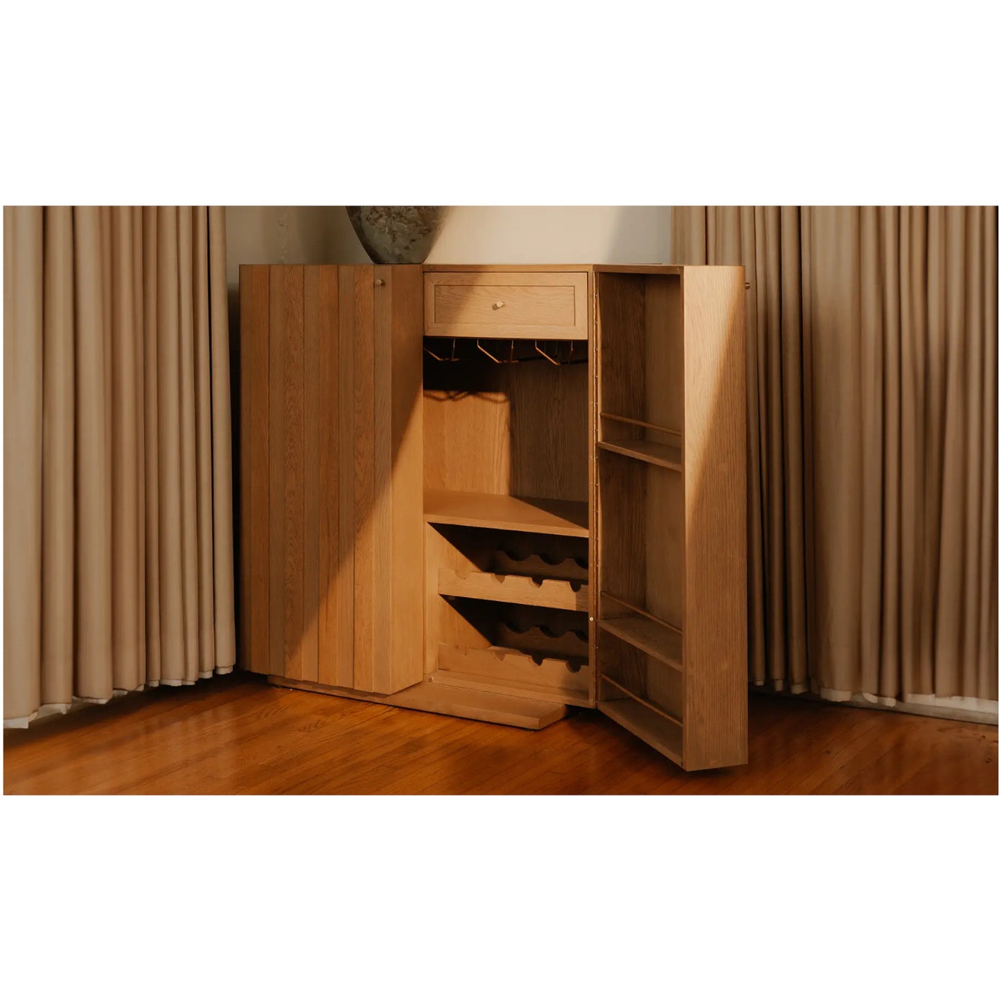 VERMENTINO BAR CABINET OAK