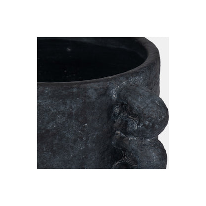 10" ARCH HANDLE PLANTER, BLACK