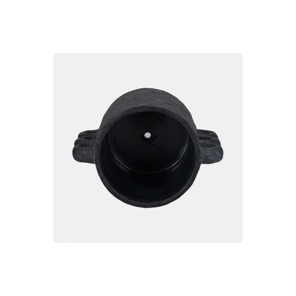 10" ARCH HANDLE PLANTER, BLACK