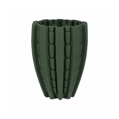 11" LAKELAND 3D PRINTED VASE, GREEN