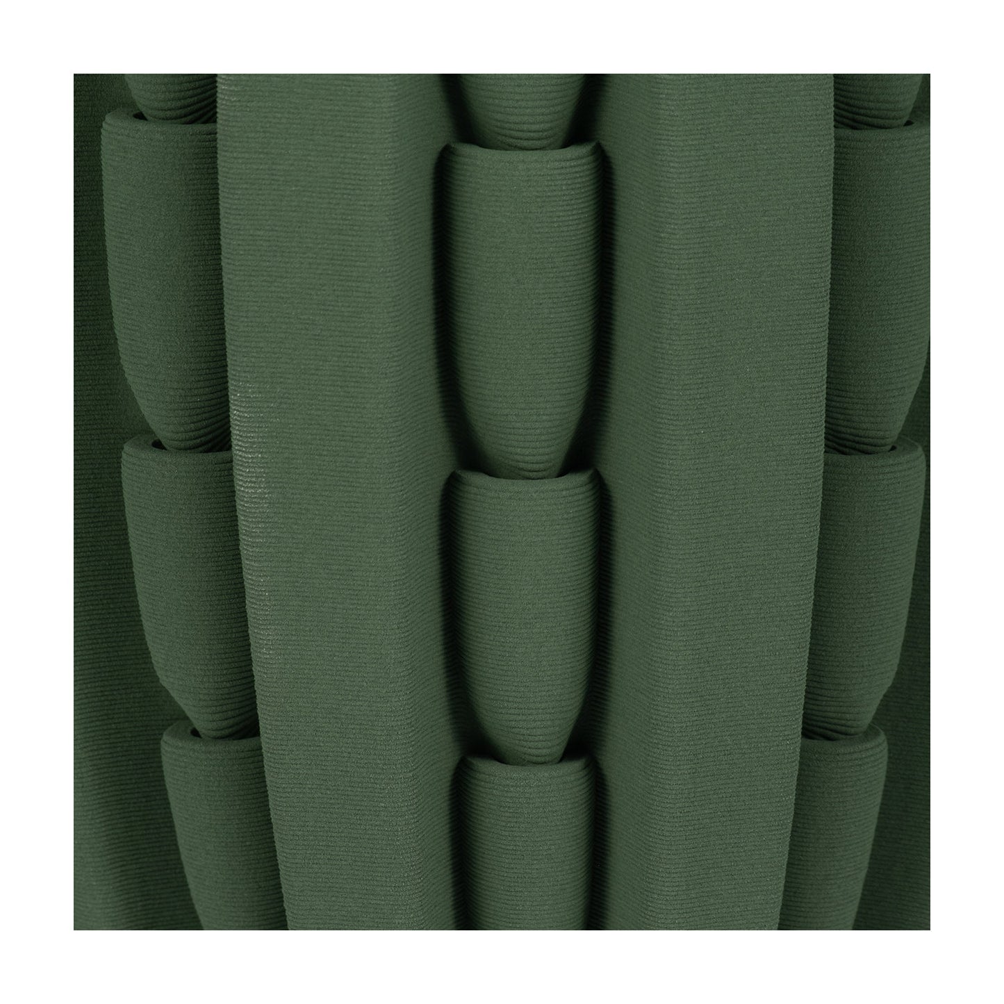 11" LAKELAND 3D PRINTED VASE, GREEN