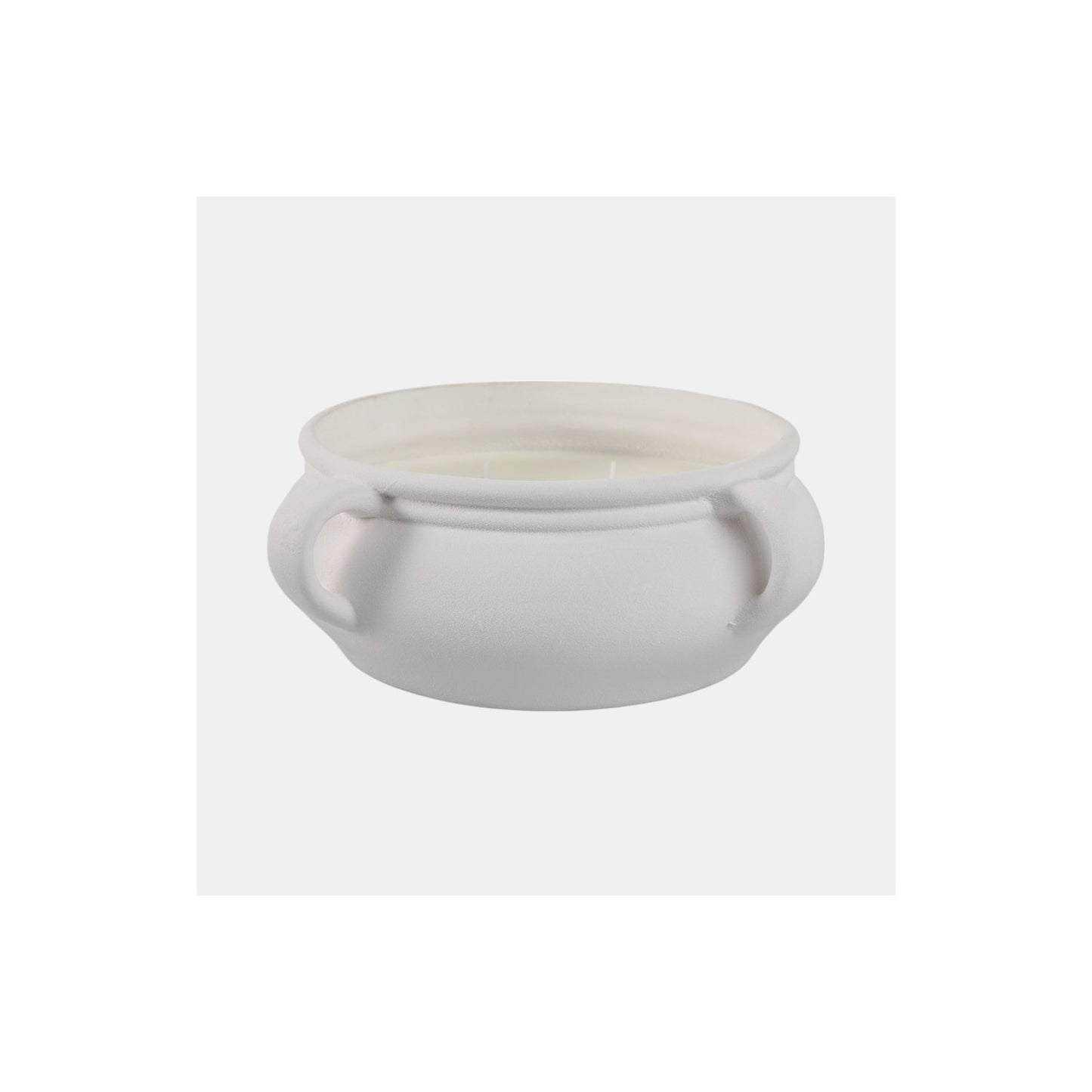 12" 53 OZ SEA SALT & BERGAMOT BOWL CANDLE, WHITE