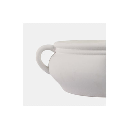 12" 53 OZ SEA SALT & BERGAMOT BOWL CANDLE, WHITE