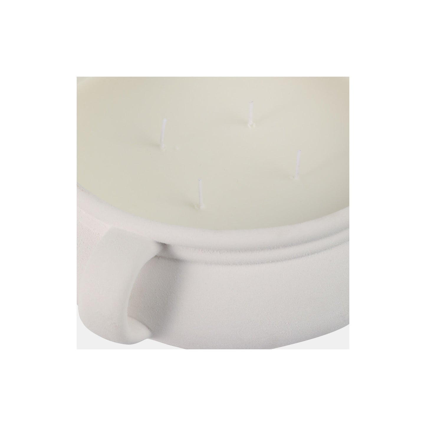 12" 53 OZ SEA SALT & BERGAMOT BOWL CANDLE, WHITE