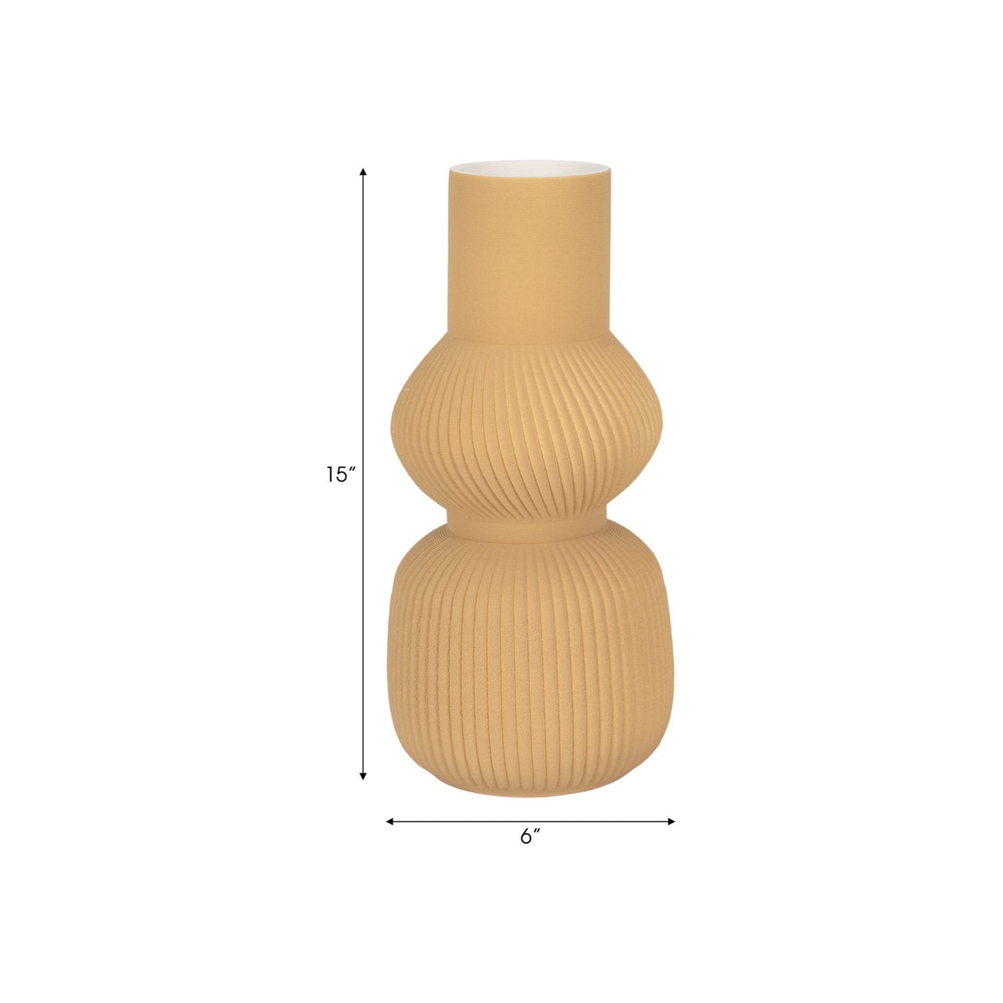 14" MARCHENA 3D PRINTED VASE, ICED COFFEE