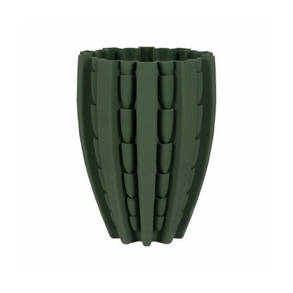 15" LAKELAND 3D PRINTED VASE, GREEN