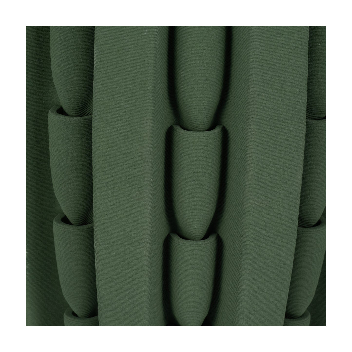 15" LAKELAND 3D PRINTED VASE, GREEN