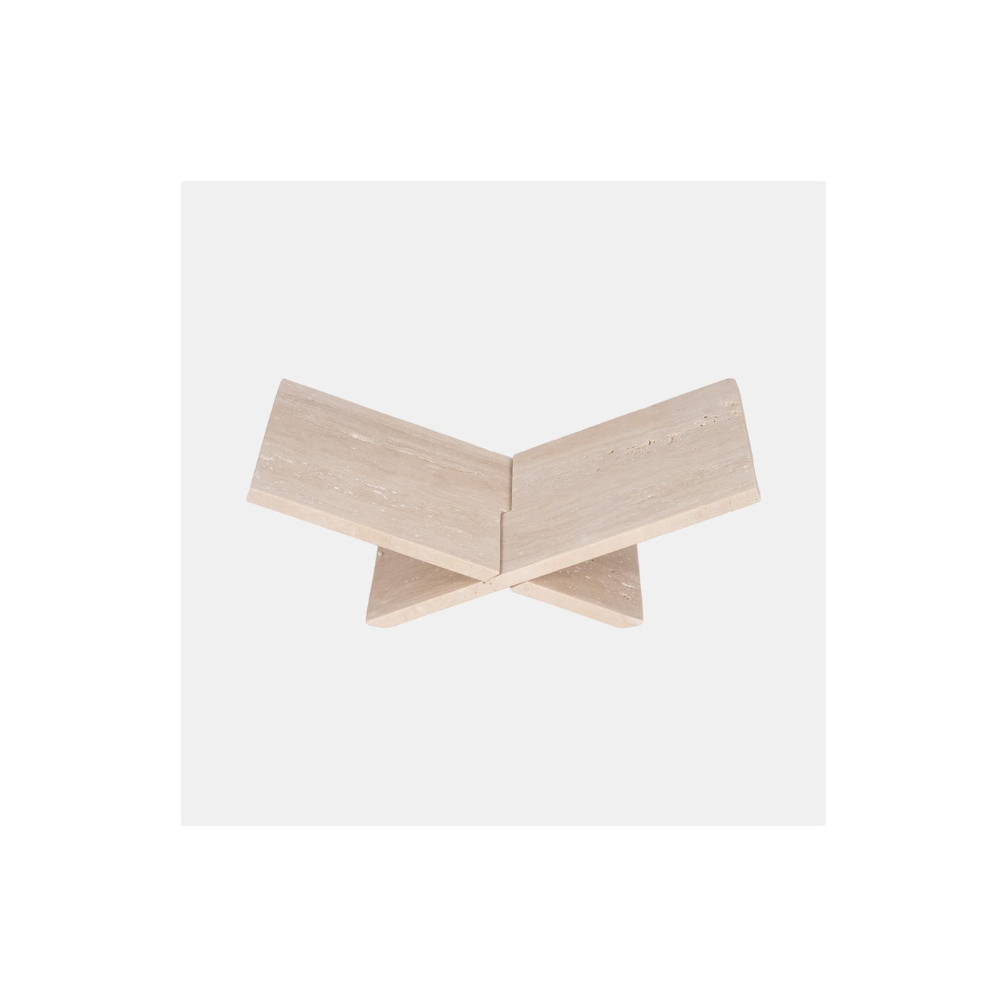 18" TRAVERTINE BOOKSTAND, TAN