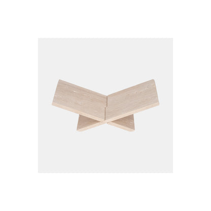 18" TRAVERTINE BOOKSTAND, TAN