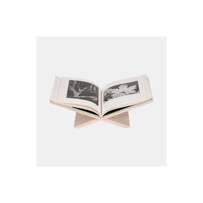 18" TRAVERTINE BOOKSTAND, TAN