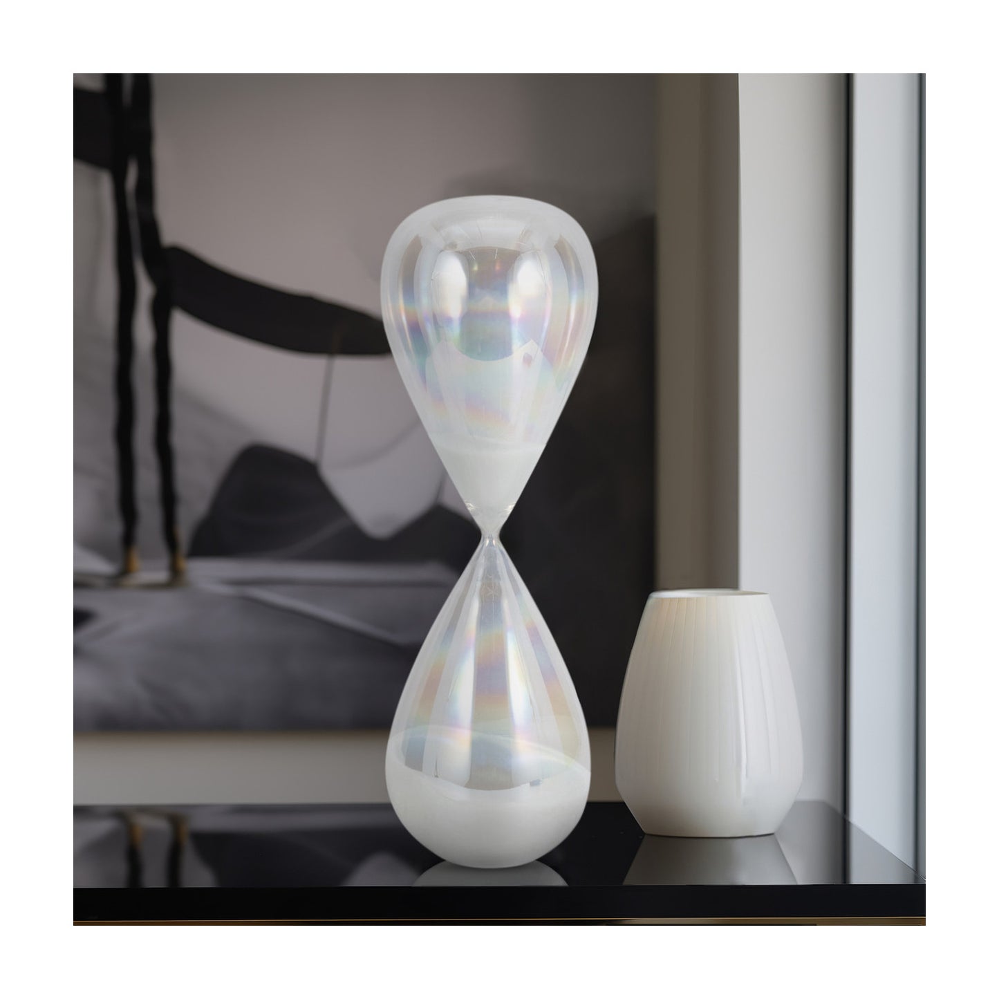 20" CASSANDRA SMALL IRRIDESCENT HOURGLASS