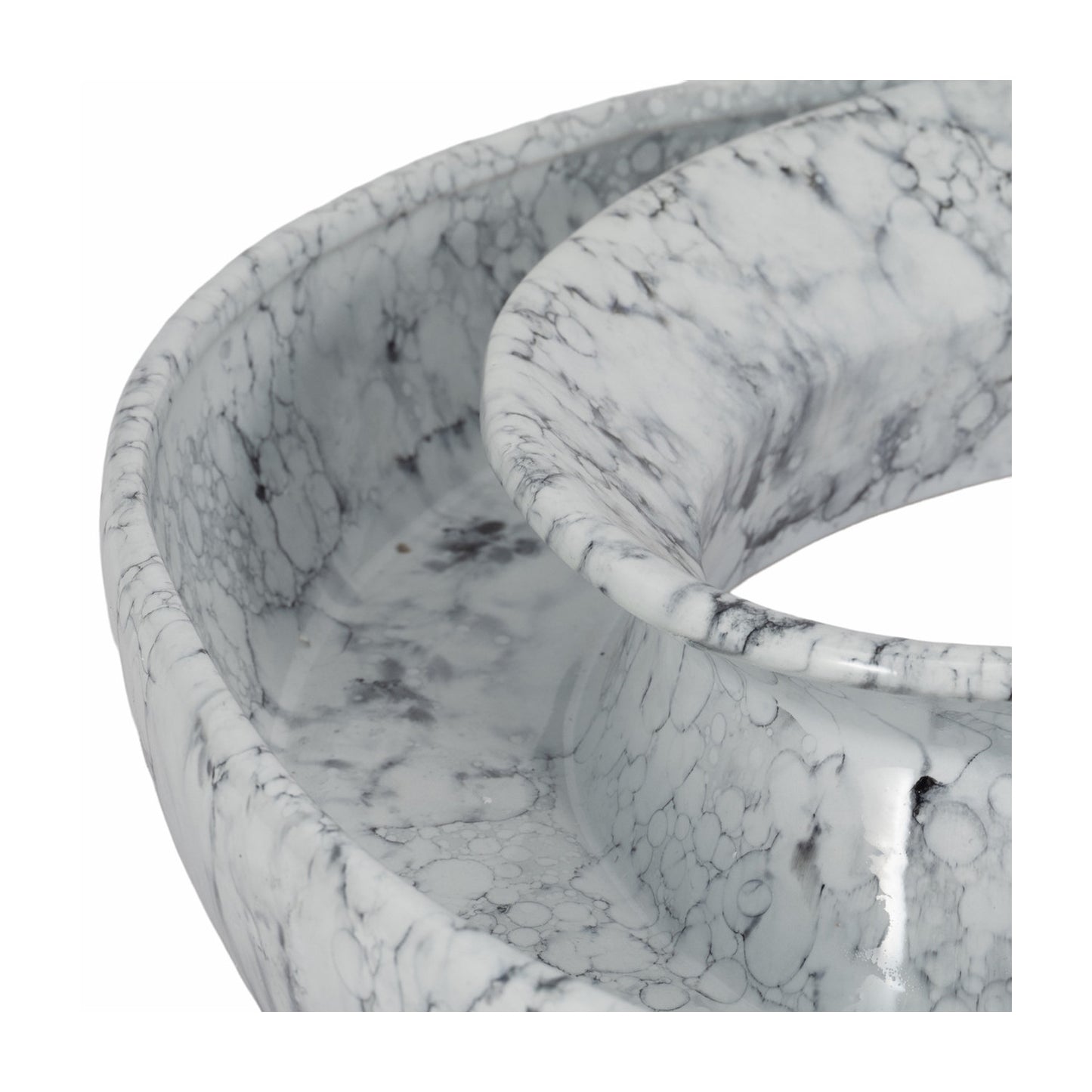 20" KARLIN MARBLED CERAMIC BOWL