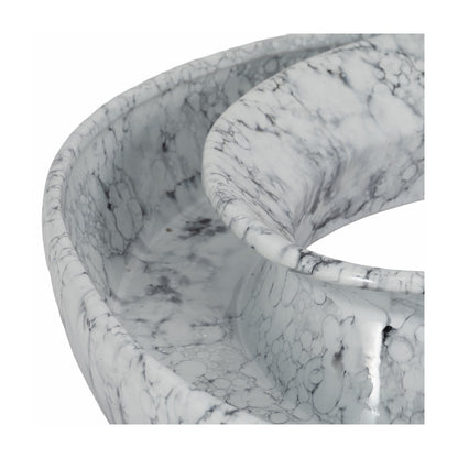 20" KARLIN MARBLED CERAMIC BOWL