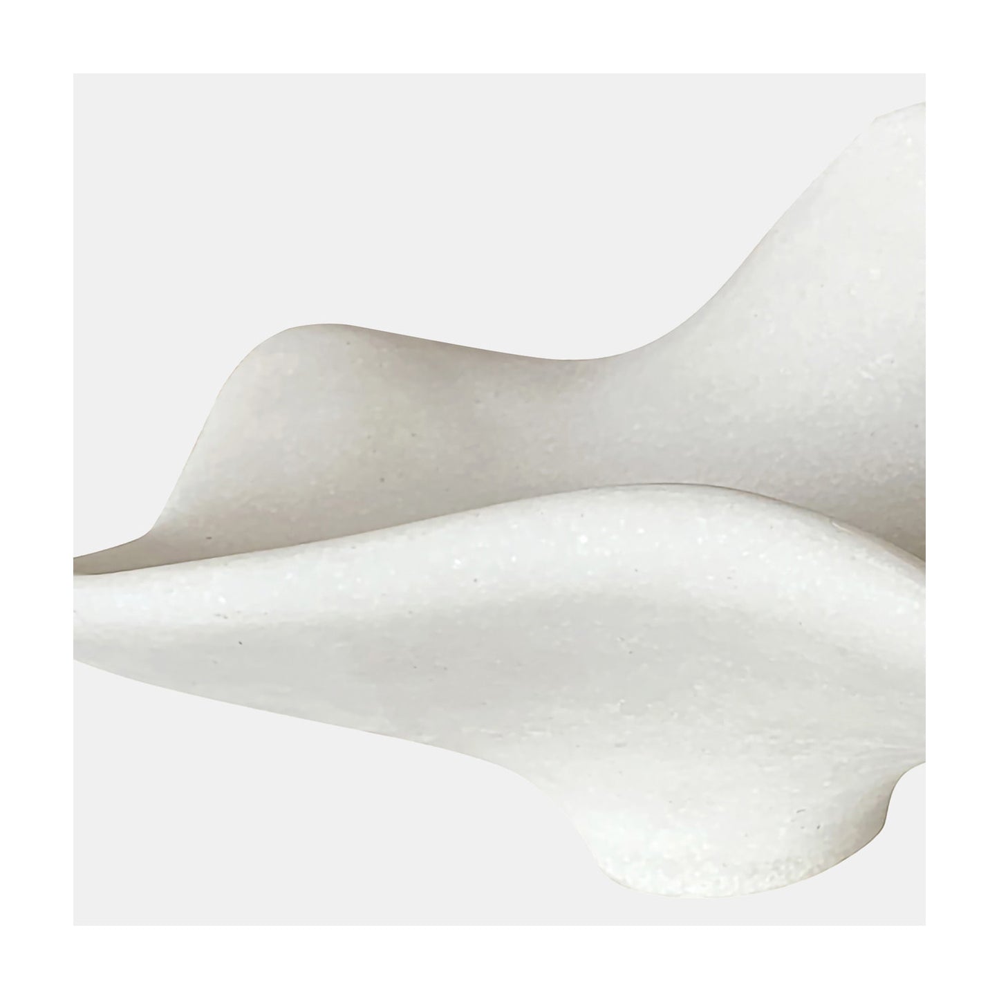 20" LEYLANI QUARTZ RESIN TRAY, WHITE