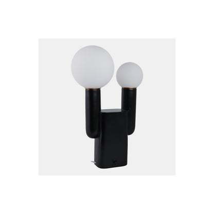 20X12" DOUBLE HEAD TOTEM LAMP WITH BASE SWITCH, BL