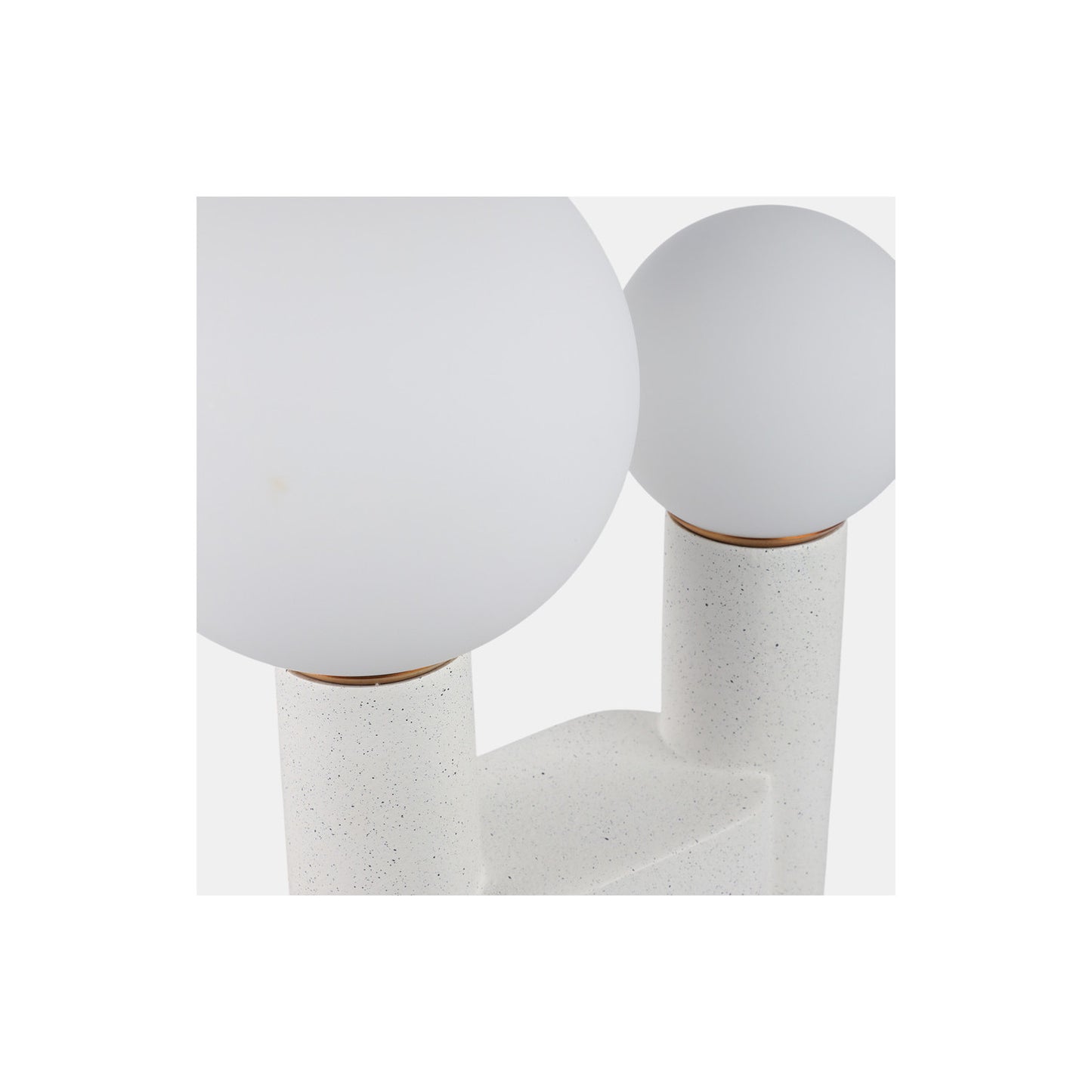 20X12" DOUBLE HEAD TOTEM LAMP WITH BASE SWITCH, WH