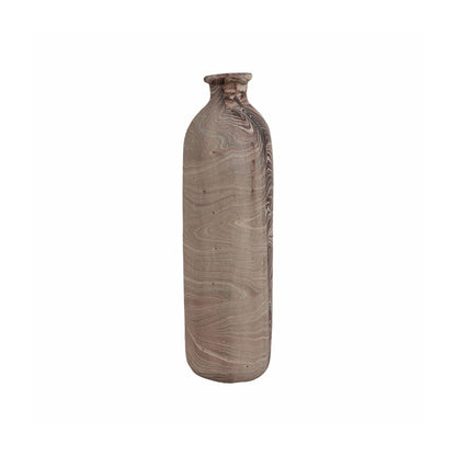 22" CARRANA LARGE BROWN ECOMIX VASE
