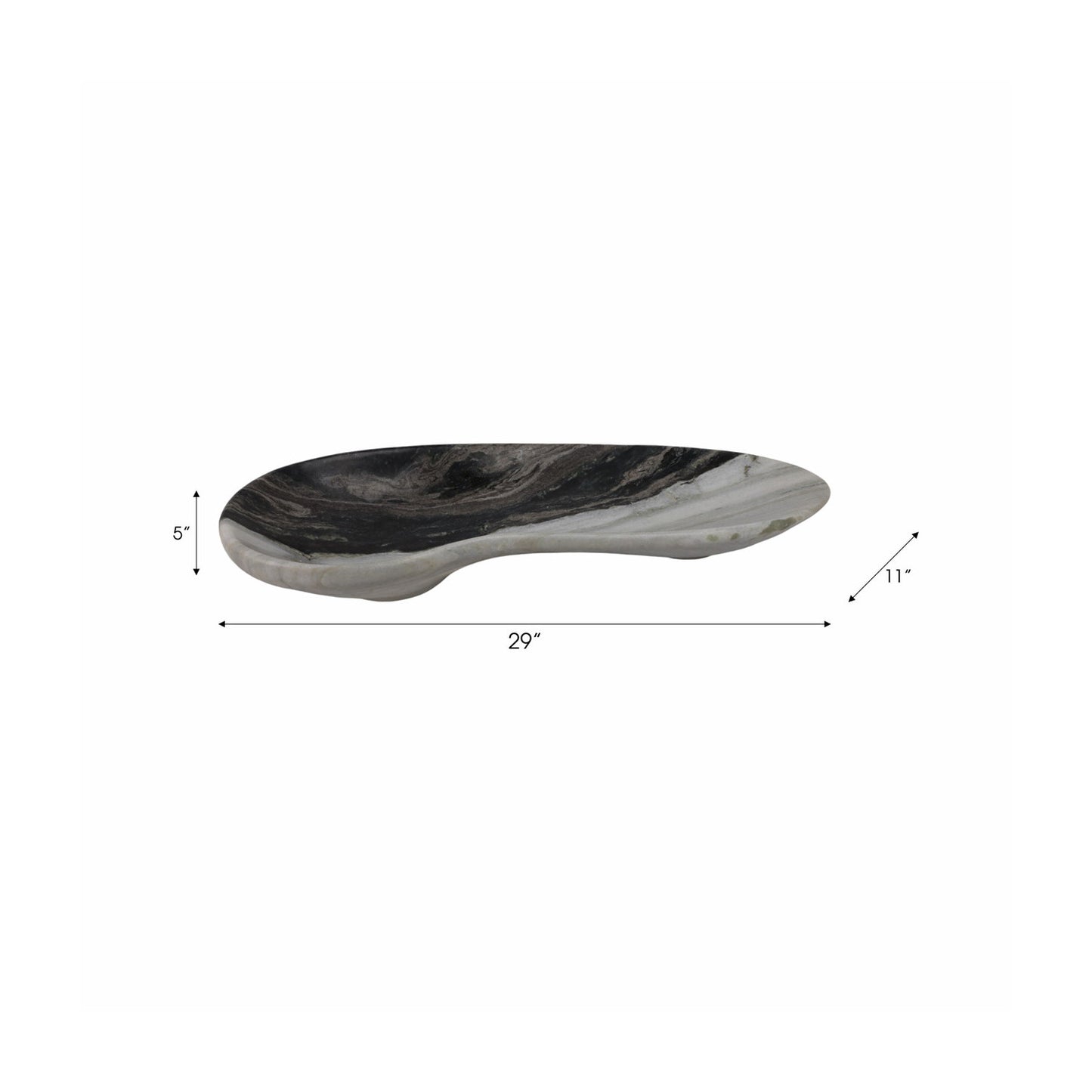 29" HIMALAYAN MARBLE TRAY