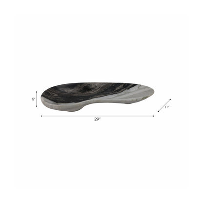 29" HIMALAYAN MARBLE TRAY