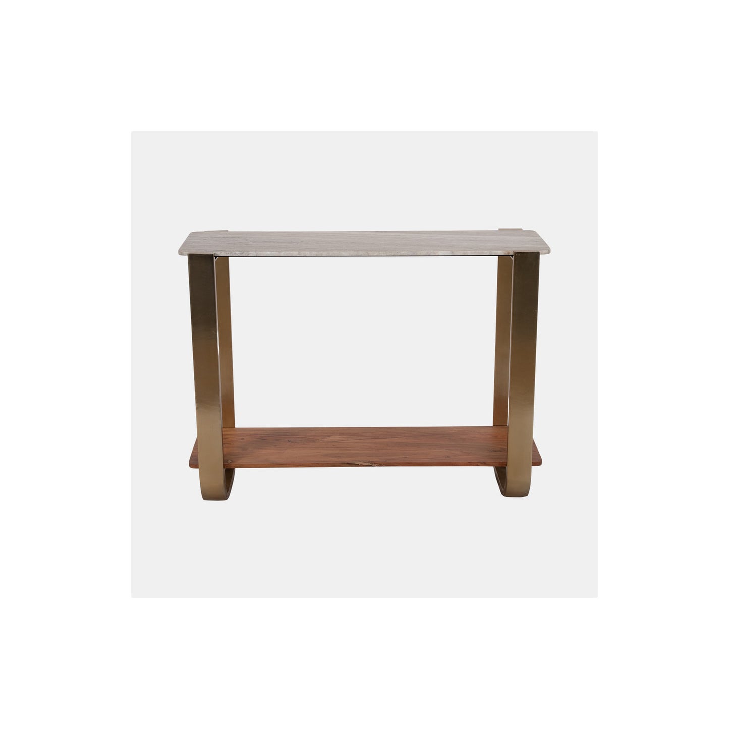 31" MARBLE TOP CONSOLE, GOLD KD