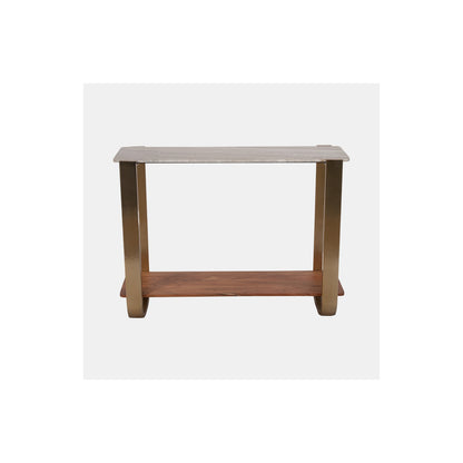 31" MARBLE TOP CONSOLE, GOLD KD