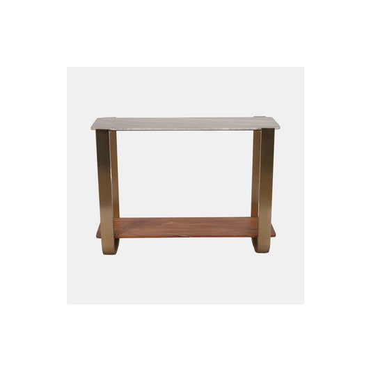 31" MARBLE TOP CONSOLE, GOLD KD