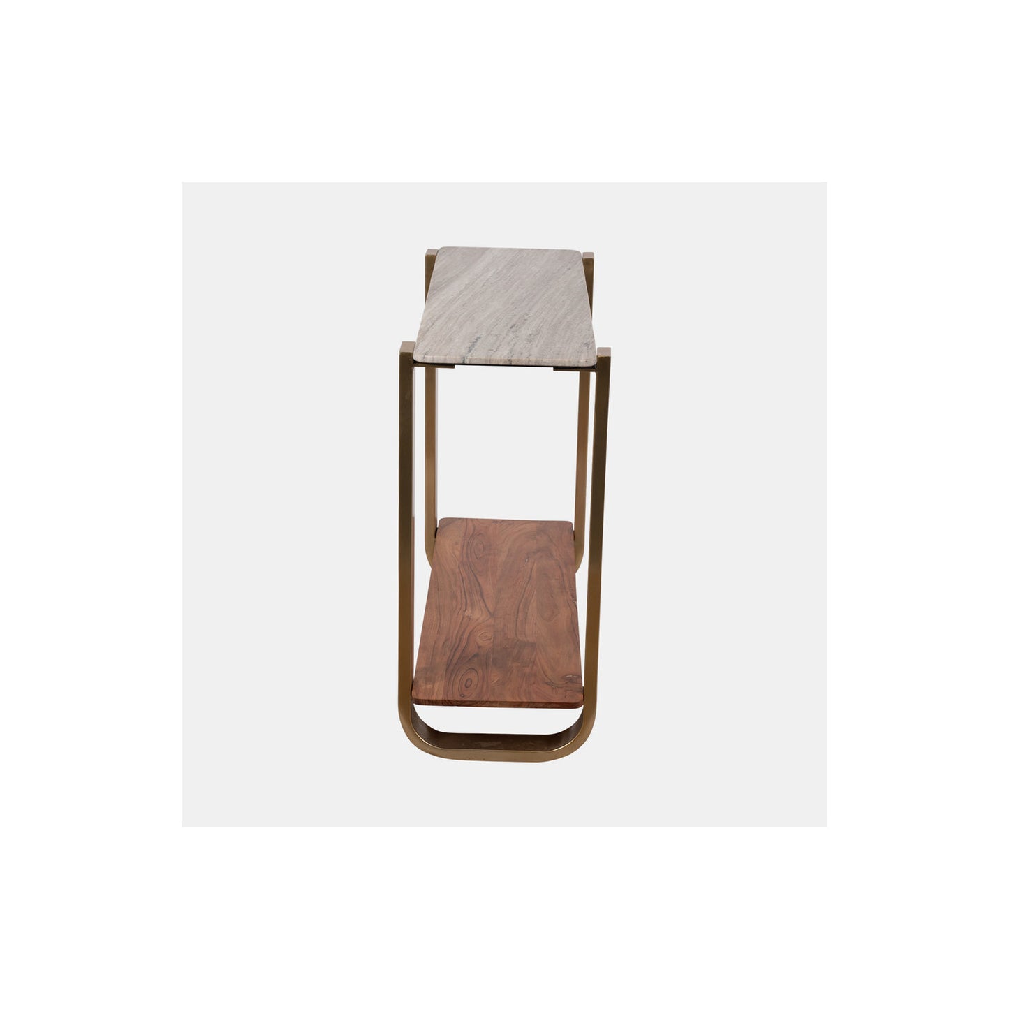 31" MARBLE TOP CONSOLE, GOLD KD