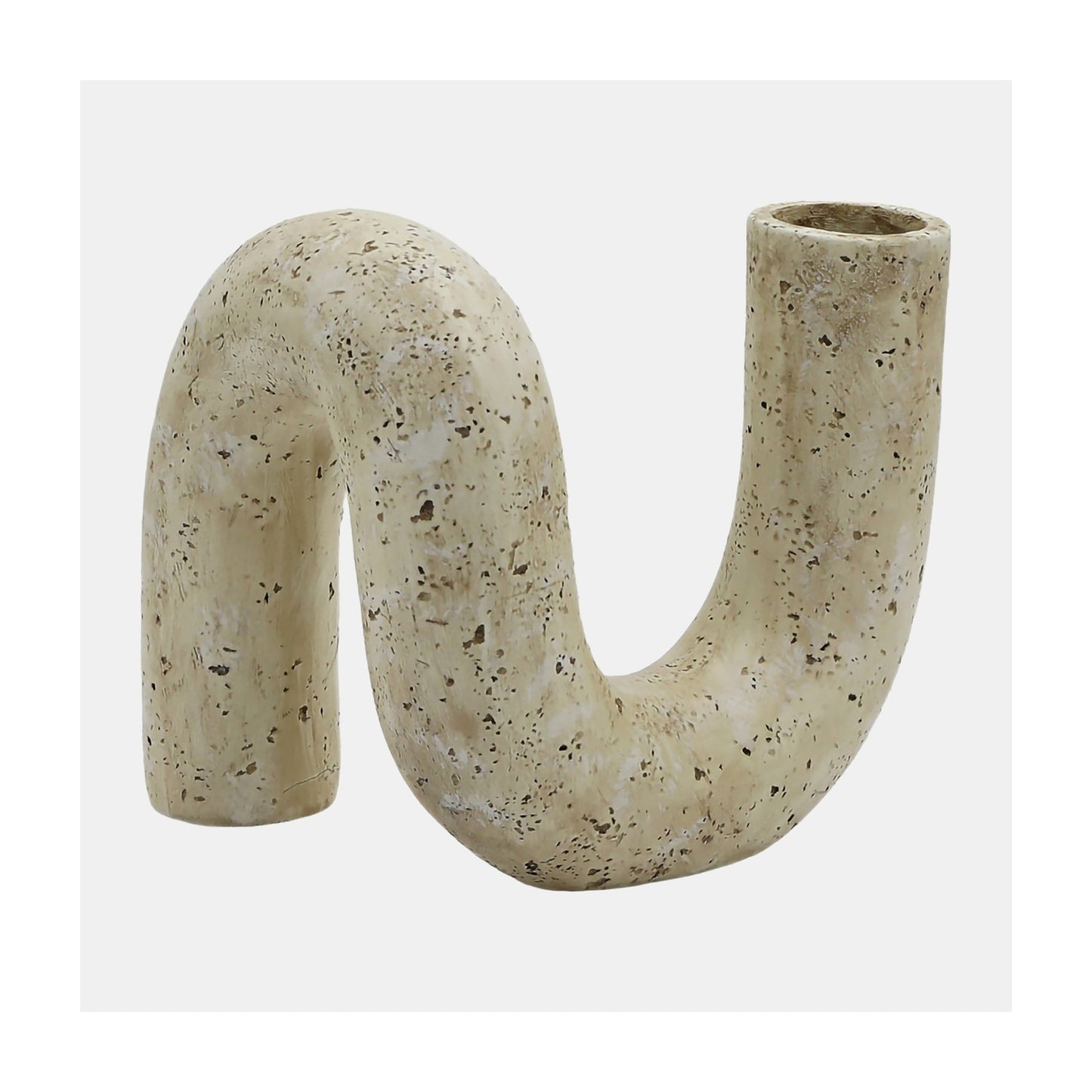 7" KARNORA CURLY VASE, NATURAL