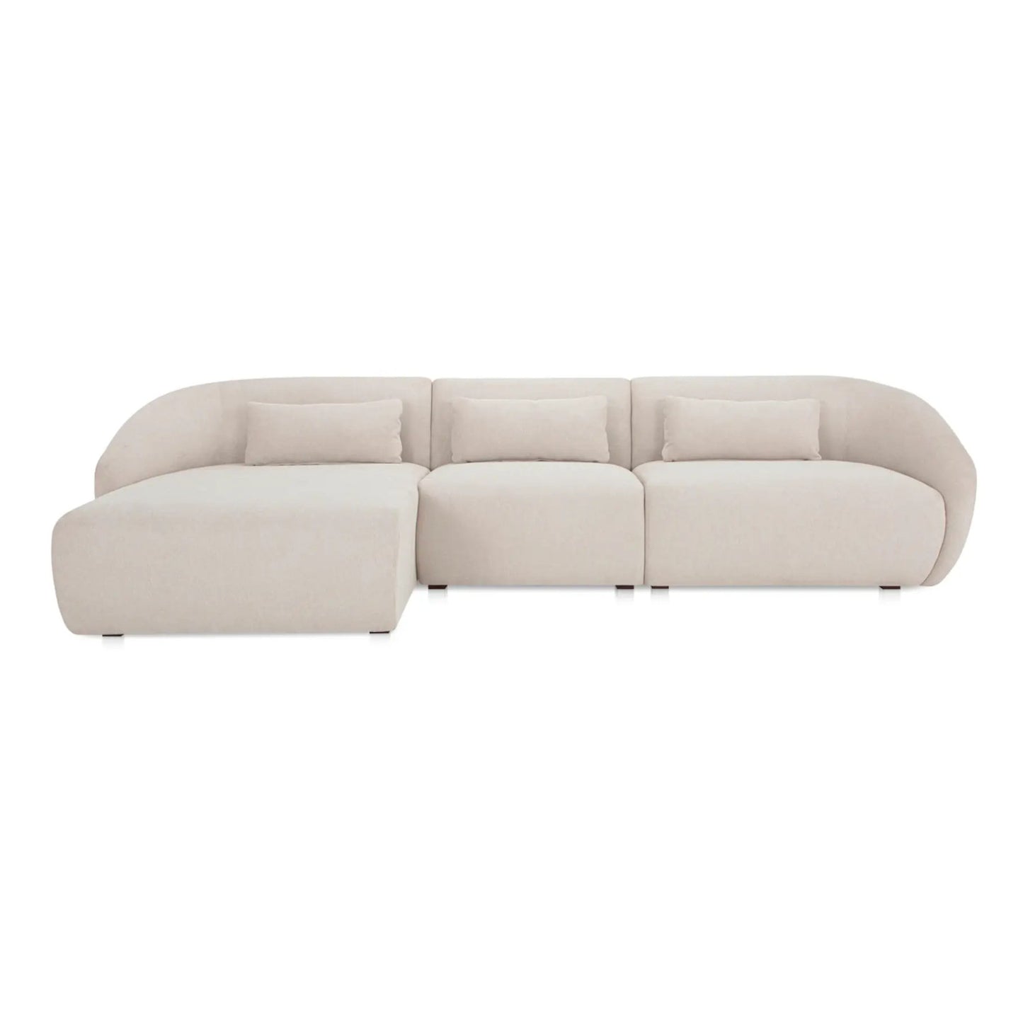 AMELIA LOUNGE MODULAR SECTIONAL WARM WHITE LEFT