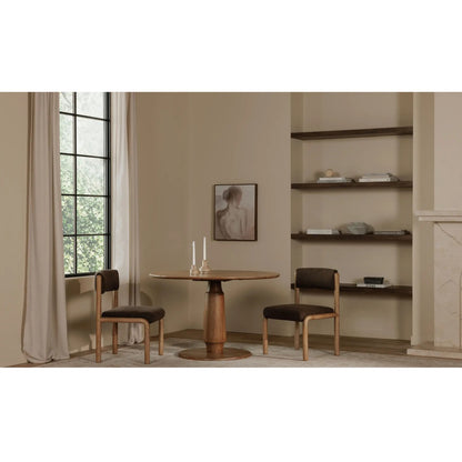 APRIL DINING CHAIR DEEP BROWN-SET OF TWO