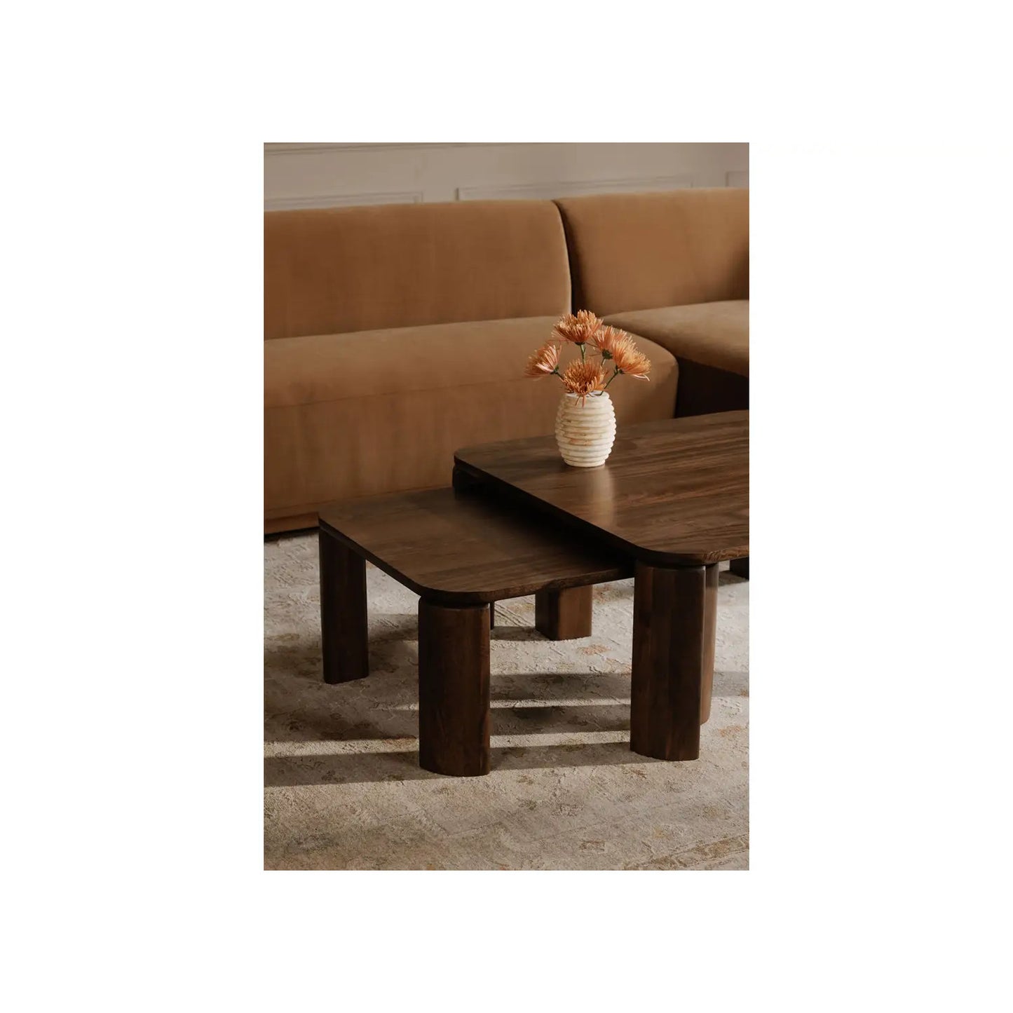 BAILEY NESTING COFFEE TABLE DARK BROWN