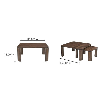 BAILEY NESTING COFFEE TABLE DARK BROWN