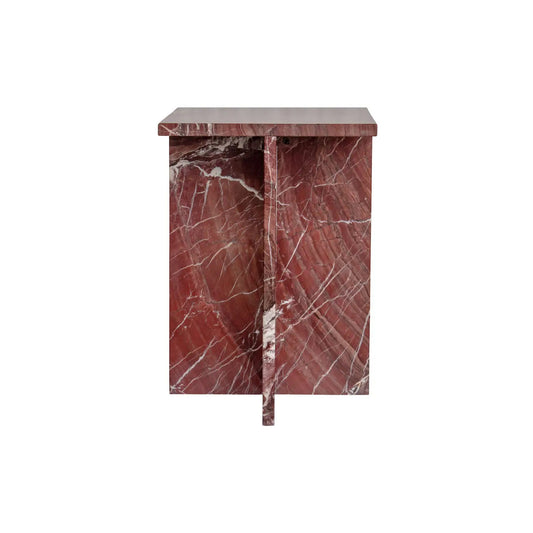 BLAIR ACCENT TABLE ROSSO LEVANTO MARBLE