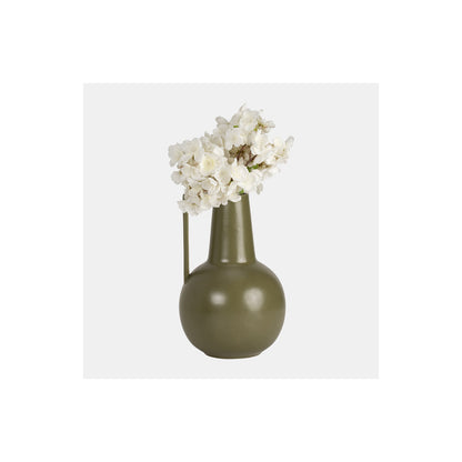 CER,9",VASE,OLIVE
