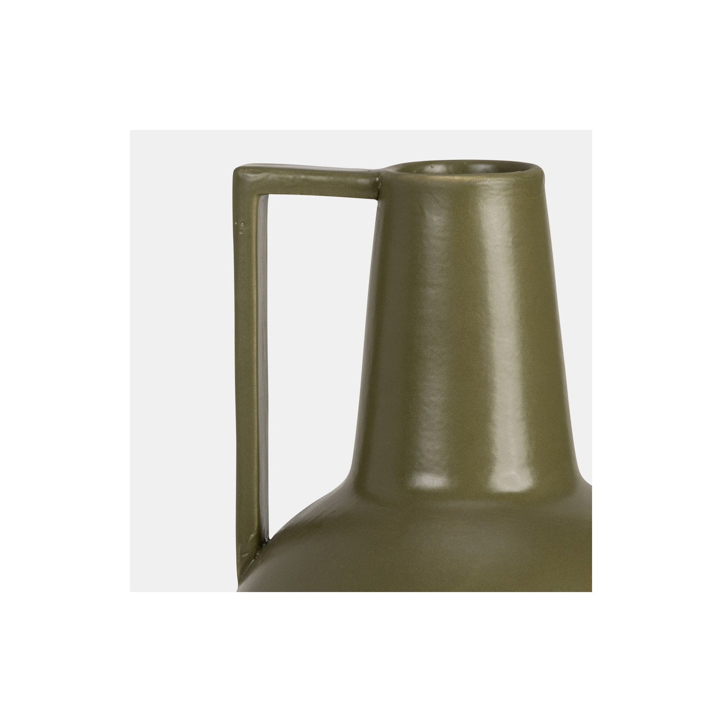 CER,9",VASE,OLIVE