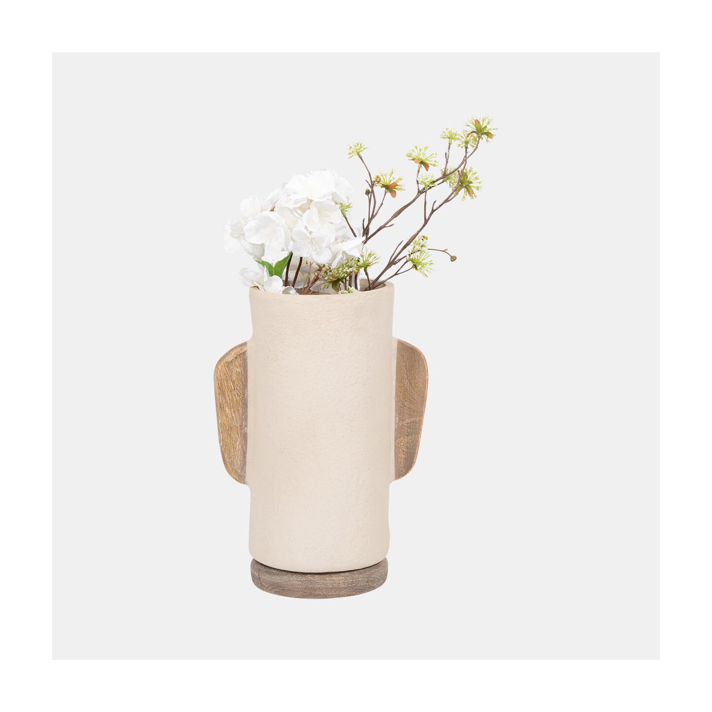 ECOMIX, 13" ORGANIC VASE, IVORY